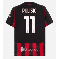 AC Milan Christian Pulisic #11 Domáci futbalový dres 2025-26 Krátky Rukáv